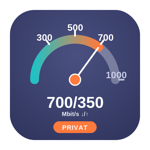 Tarif 700/350 Mbit/s