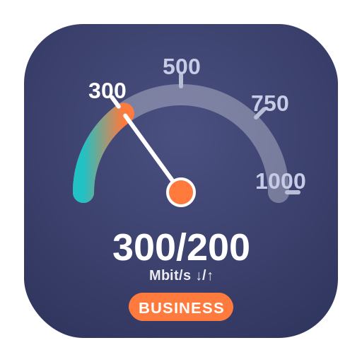 Tarif 300/200 Mbit/s