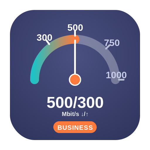 Tarif 500/300 Mbit/s